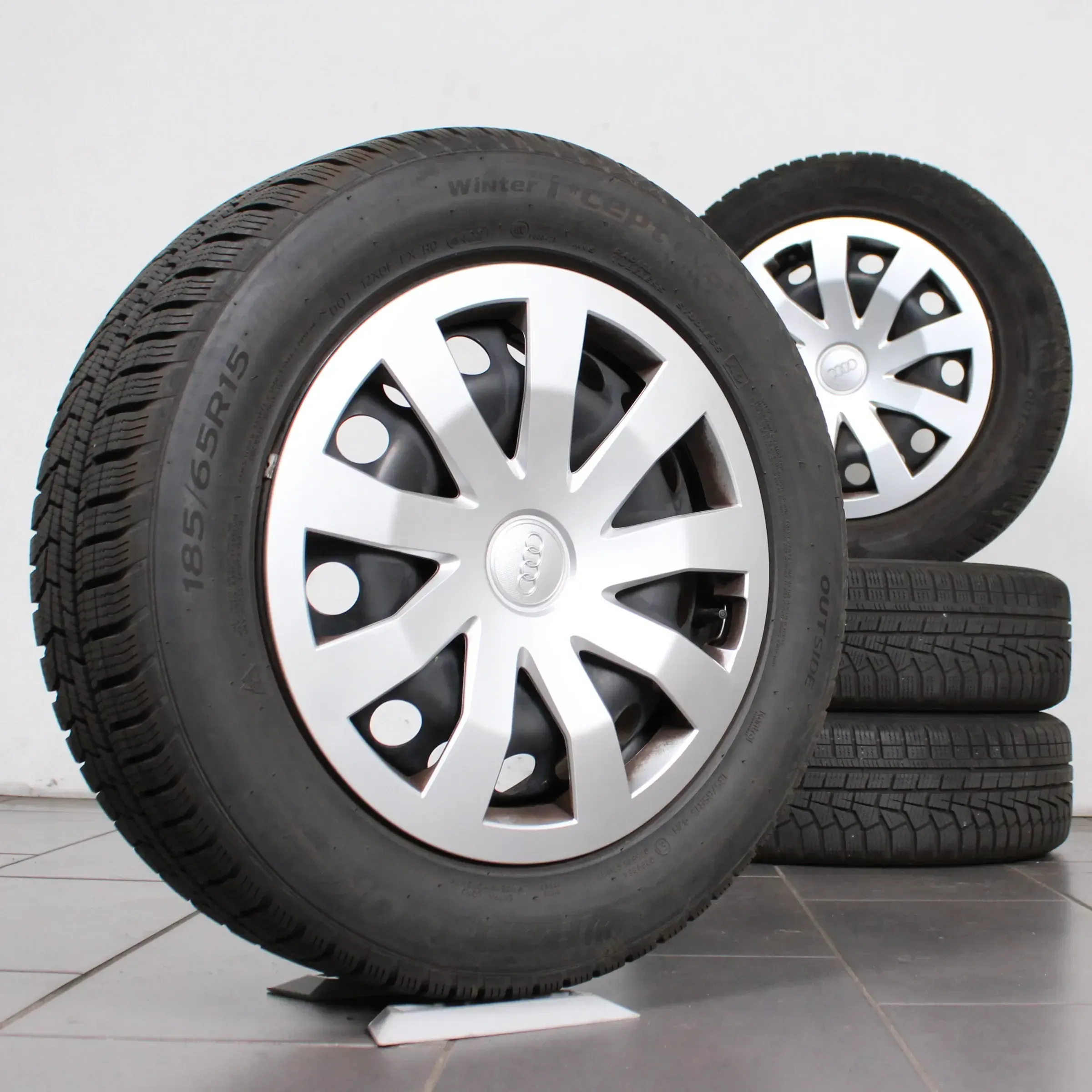 15 Zoll original Audi A1 GB VW Polo AW 2Q0601027AG Stahlfelgen Winterräder E2-7H - Bild 1