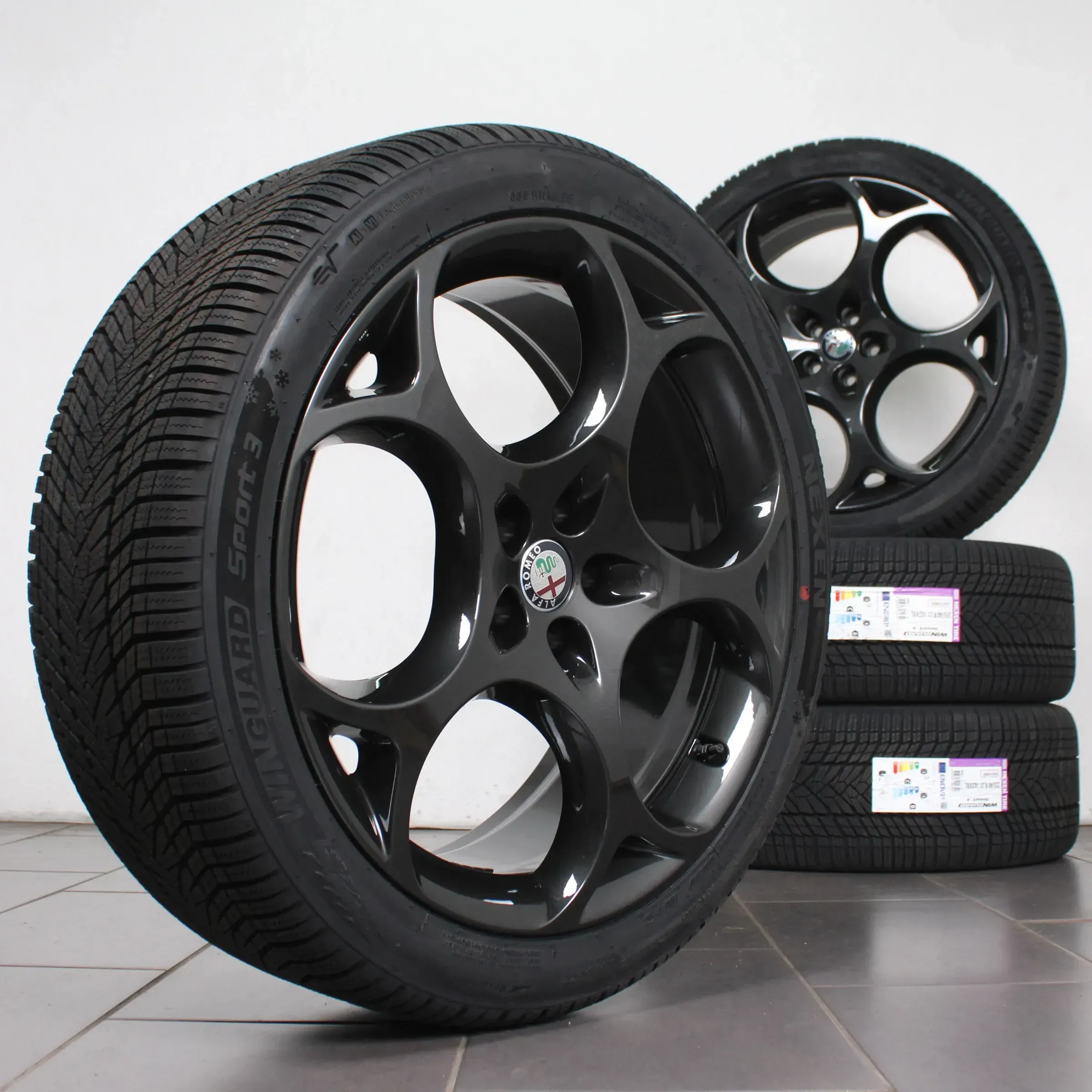 21 Zoll original Alfa Romeo Stelvio Type 949 Alufelgen Winterräder Dot 1626 Neu - Bild 1