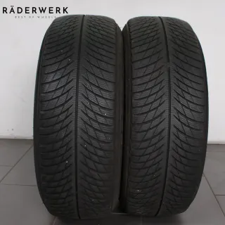 2x Winterreifen 225 60 R17 99HAO Michelin Pilot Alpin 5 3921-0522 5,5-6mm - Bild 1
