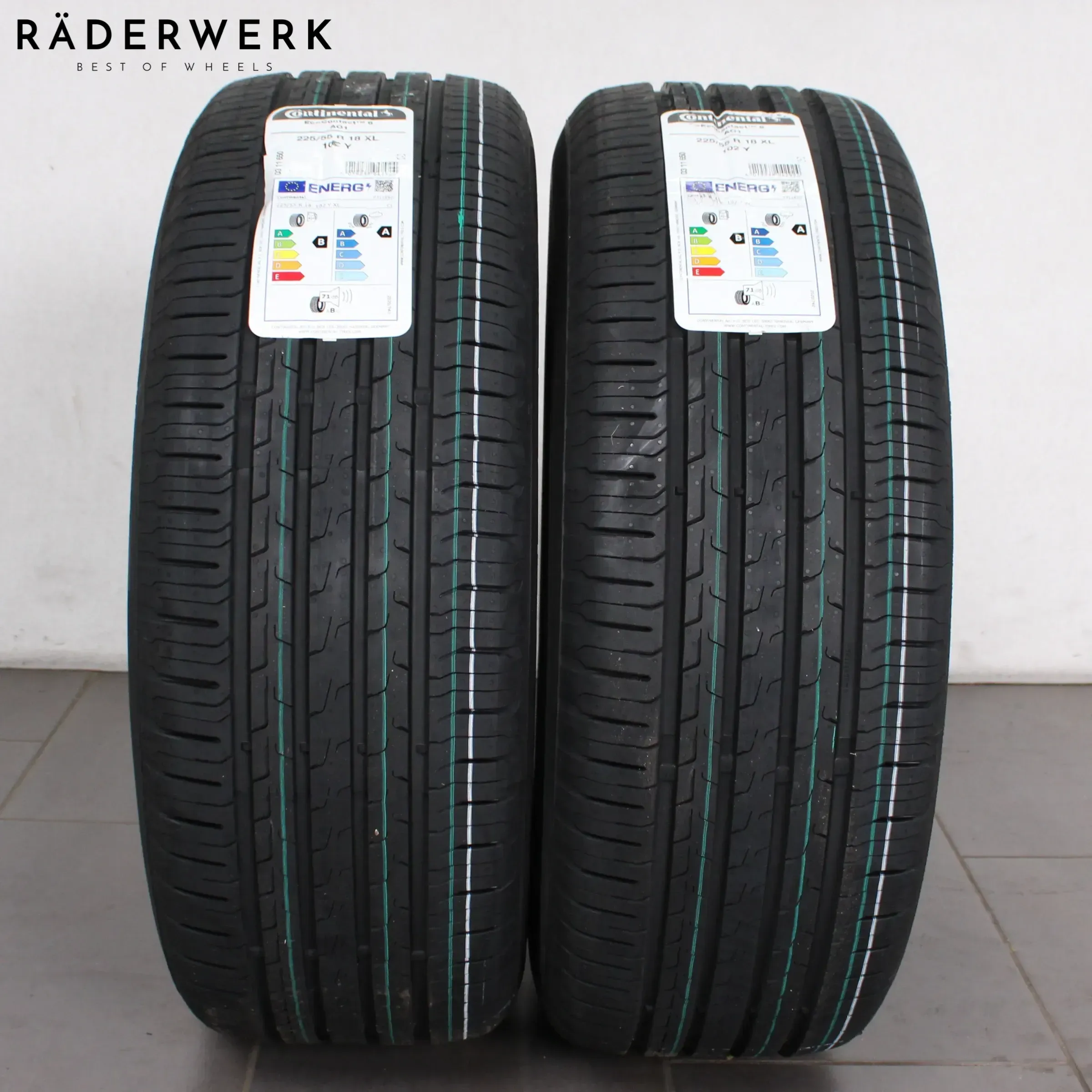 2x Sommerreifen NEU 225 55 R18 102YAO Continental Ecocontact 6 XL Dot:4925 - Bild 1