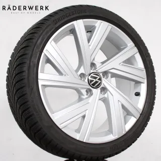 18 Zoll original VW Golf 8 VIII 5H0601025AE Bergamo Alufelgen Winterräder . - Bild 9