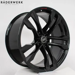 22 Zoll Original Audi Q8 SQ8 4M 4M8601025J Alufelgen schwarz 4 Stück Felgen - Bild 3