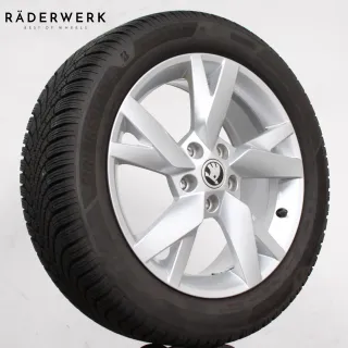 17 Zoll original Skoda Octavia Mk4 A8 5E3601025AC Alufelgen Winterräder - Bild 4