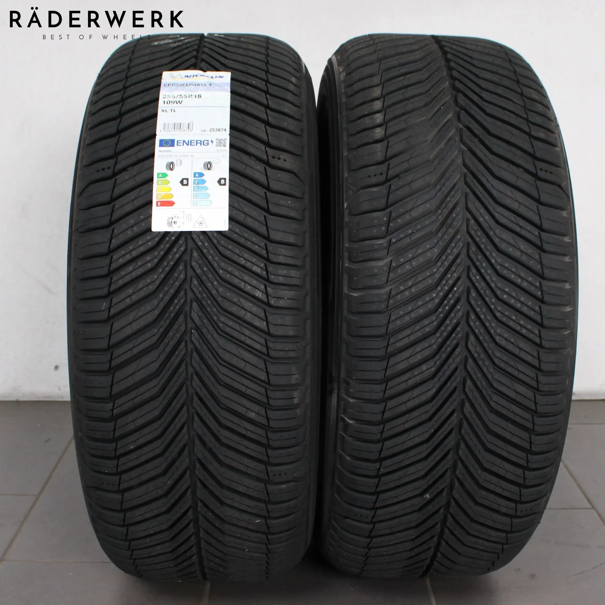 2x Allwetterreifen NEU 255 55 R18 109W Michelin Crossclimate 3 XL 1426 - Bild 1
