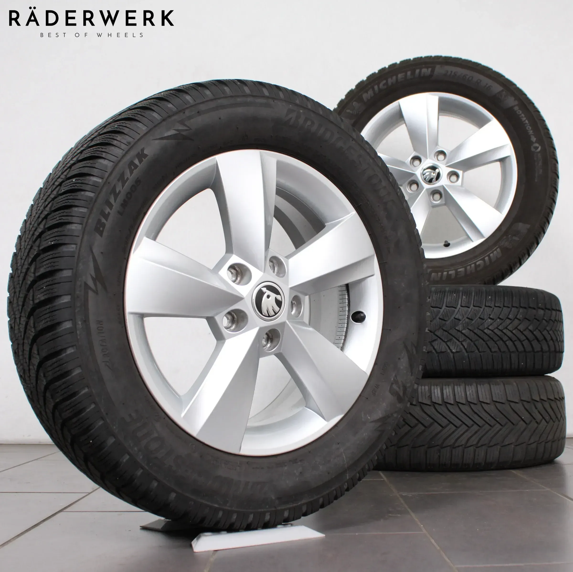 16 Zoll original Skoda Karoq NU7 57A601025S Alufelgen Winterräder Winterreifen - Bild 1