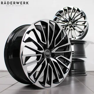 19 Zoll original Audi A6 S6 4K C8 4K0601025BD Alufelgen Felgen Schwarz 4x Stück - Bild 1