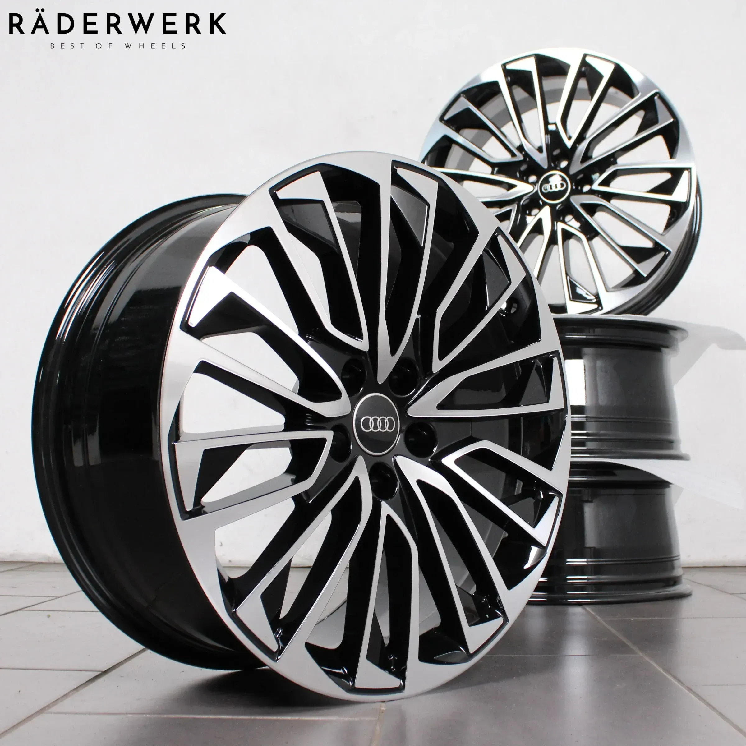 19 Zoll original Audi A6 S6 4K C8 4K0601025BD Alufelgen Felgen Schwarz 4x Stück - Bild 1
