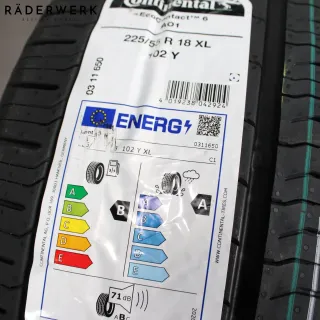 2x Sommerreifen NEU 225 55 R18 102YAO Continental Ecocontact 6 XL Dot:4925 - Bild 2