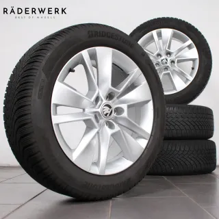 17 Zoll original Skoda Karoq NU7 57A601025J Alufelgen Winterräder Winterreifen - Bild 1