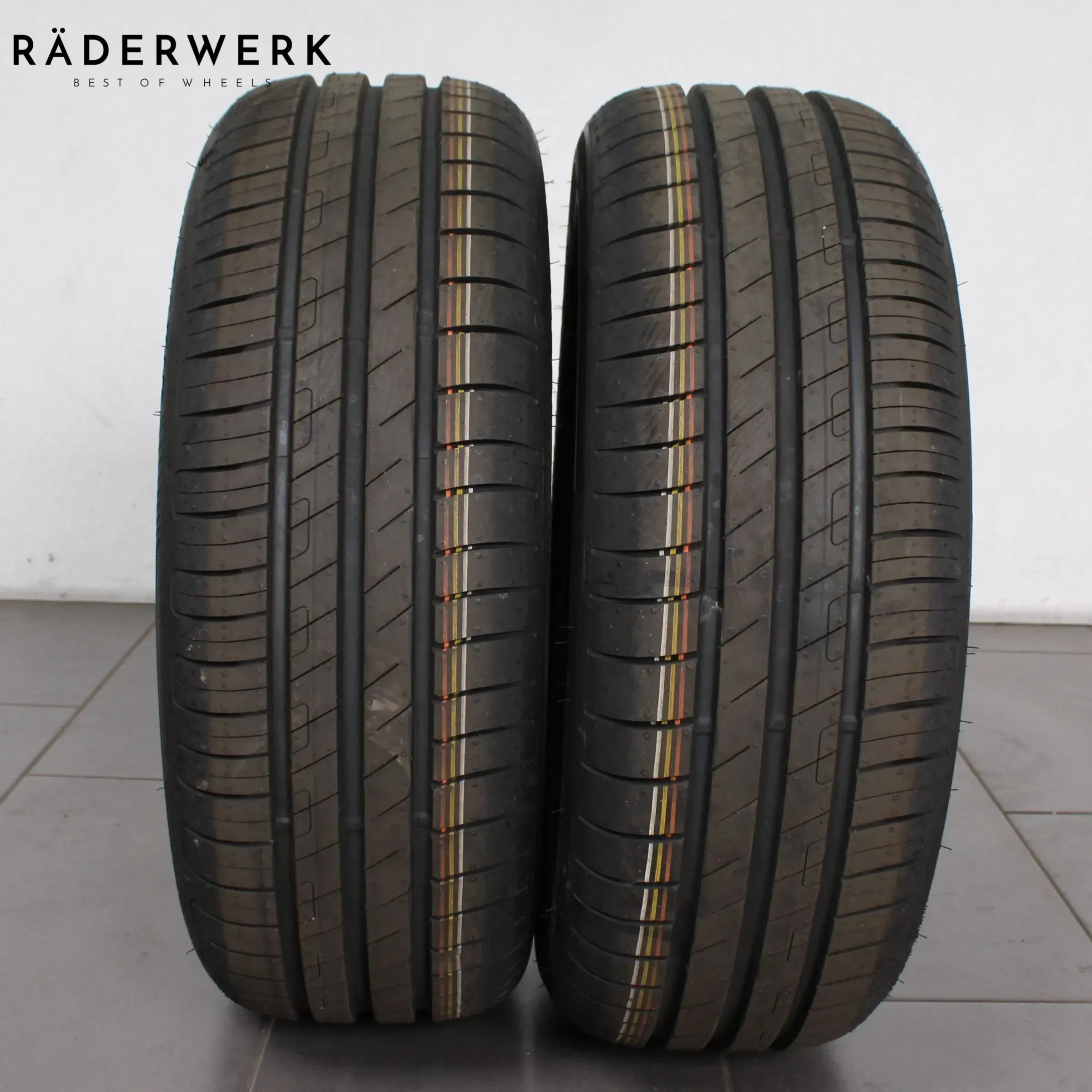 2x Sommerreifen 195 55 R16 91V Goodyear Efficientgrip Performance AO XL 0426 volles Profil (von Neuwagen demontiert). - Bild 1