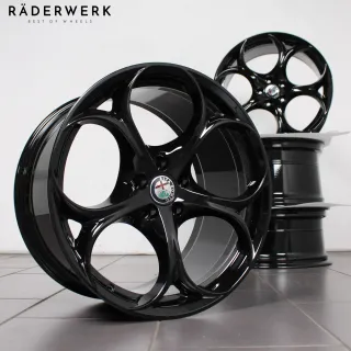 19 Zoll original Alfa Romeo Giulia Quadrifoglio 156112958 Alufelgen schwarz - Bild 1