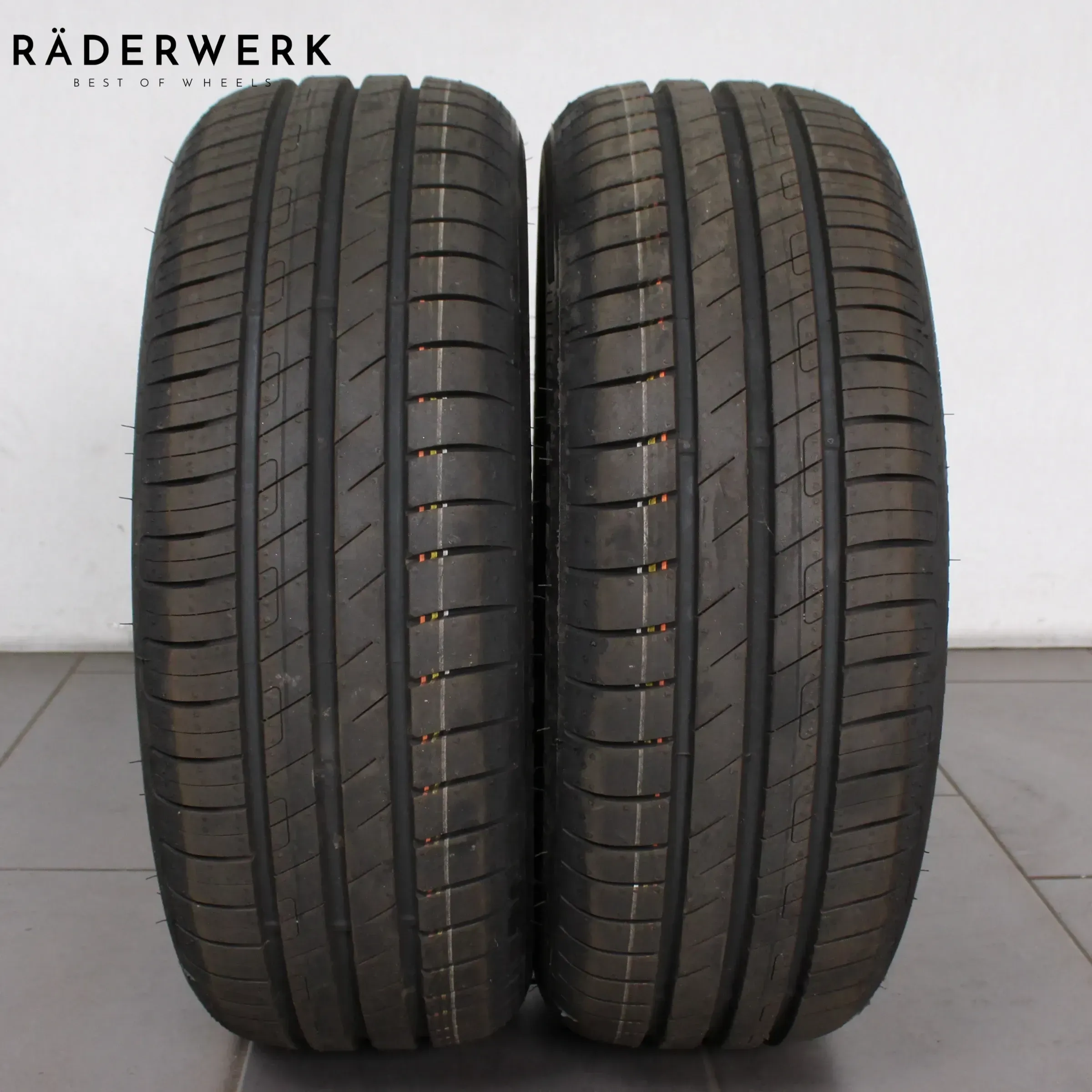 2x Sommerreifen 195/55 R16 91V Goodyear Efficientgrip Performance AO XL 0426 volles Profil (von Neuwagen demontiert). - Bild 1