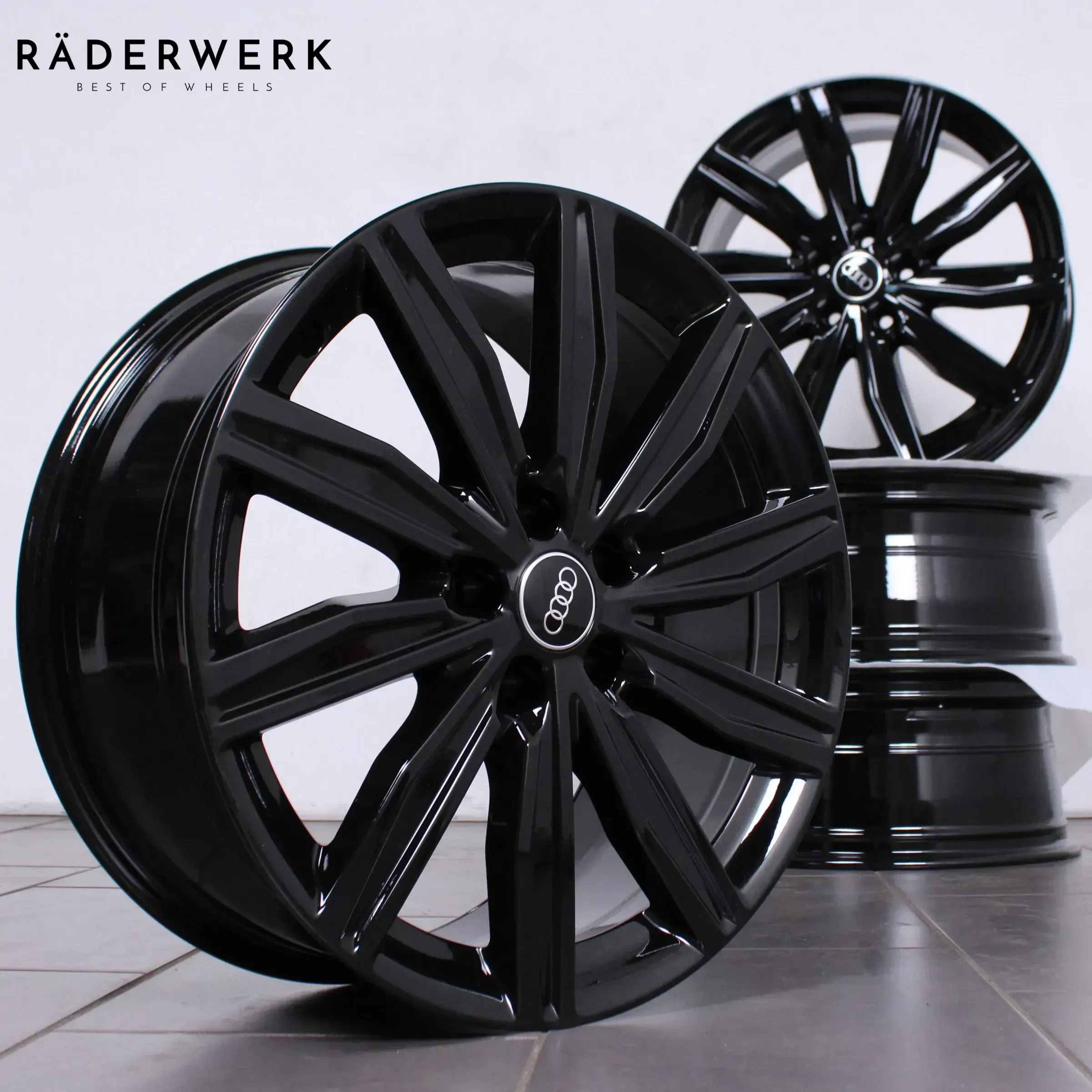 19 Zoll original Audi A6 S6 4K 4K0601025M Alufelgen Felgen Schwarz 4x Stück - Bild 1