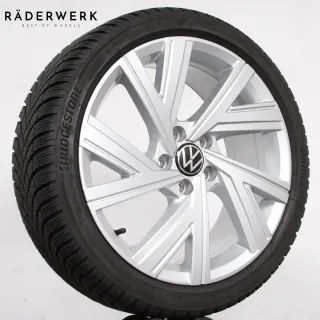 18 Zoll original VW Golf 8 VIII 5H0601025AE Bergamo Alufelgen Winterräder . - Bild 4