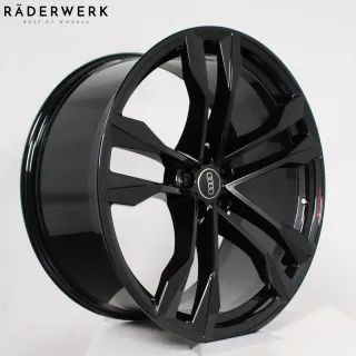22 Zoll Original Audi Q8 SQ8 4M 4M8601025J Alufelgen schwarz 4 Stück Felgen - Bild 6