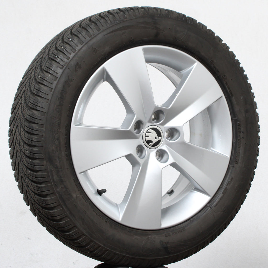 16 Zoll original Skoda Scala 657601025 Alufelgen Winterreifen (0faf3)