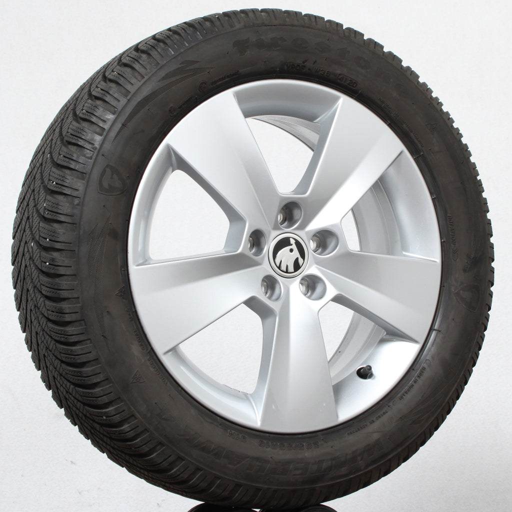 16 Zoll original Skoda Scala 657601025 Alufelgen Winterreifen (0faf3)