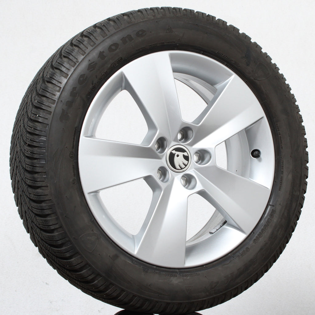 16 Zoll original Skoda Scala 657601025 Alufelgen Winterreifen (0faf3)