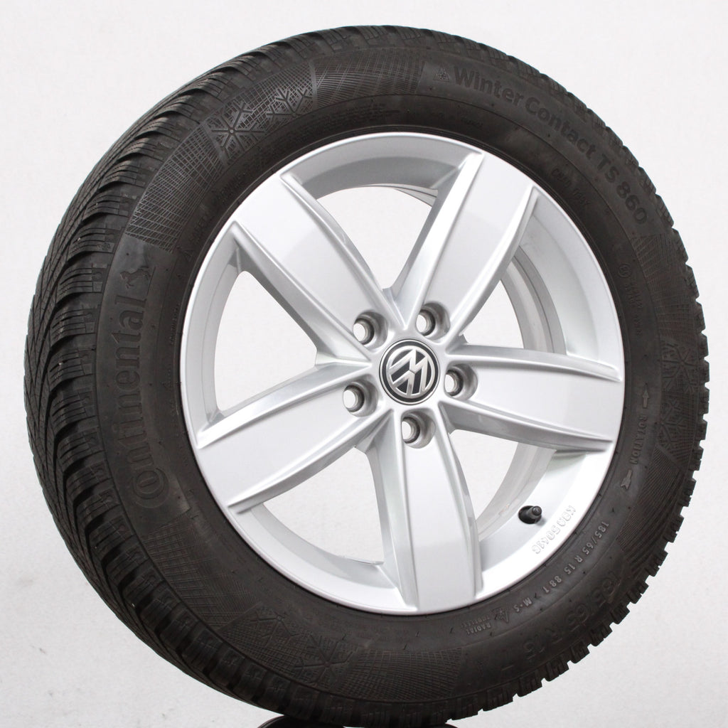 15 Zoll original VW Polo 2G AW 2G0071495 Corvara Alufelgen Winterreifen (48702)
