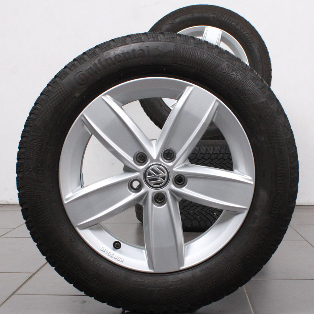 15 Zoll original VW Polo 2G AW 2G0071495 Corvara Alufelgen Winterreifen (48702)