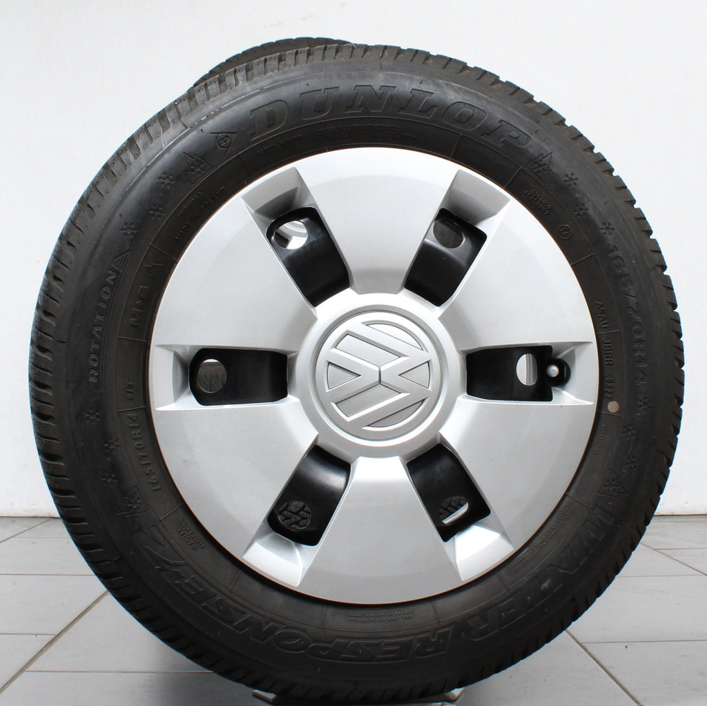 14 original VW UP 1S 1S0601027G Stahlfelgen Winterreifen (6faa5)