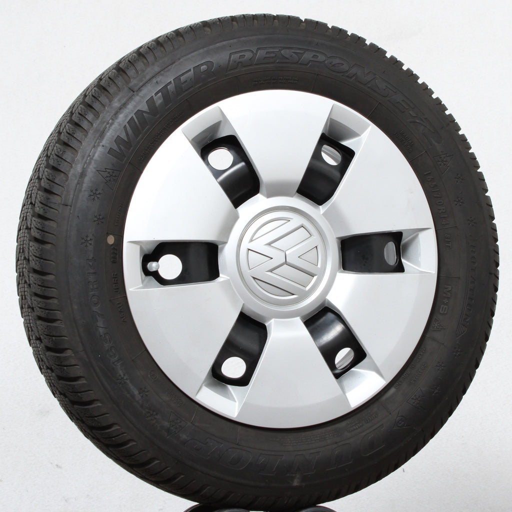 14 original VW UP 1S 1S0601027G Stahlfelgen Winterreifen (6faa5)