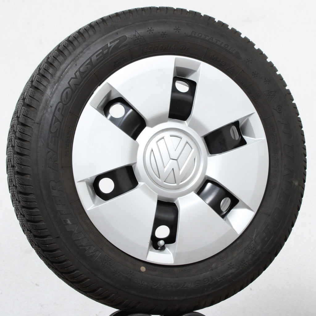 14 original VW UP 1S 1S0601027G Stahlfelgen Winterreifen (6faa5)
