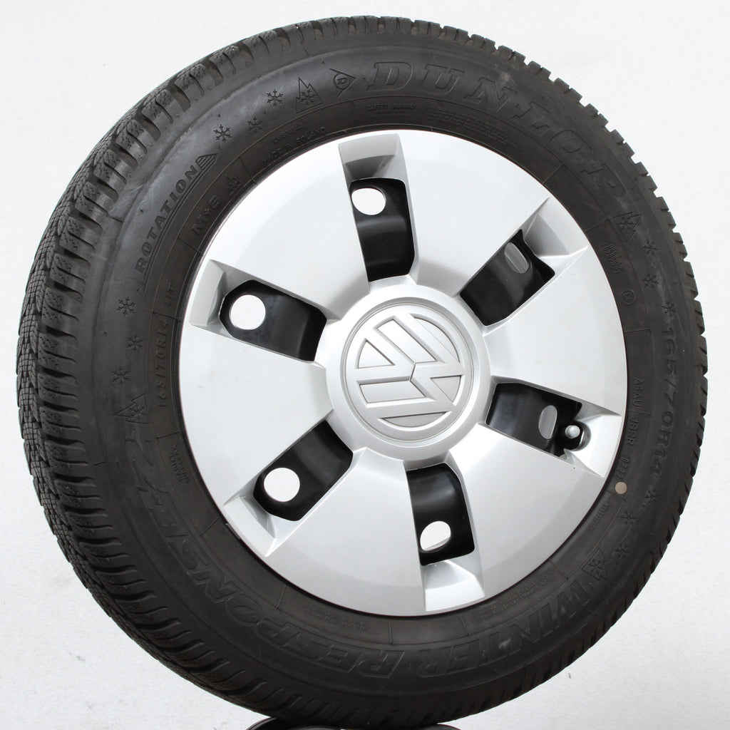 14 original VW UP 1S 1S0601027G Stahlfelgen Winterreifen (6faa5)