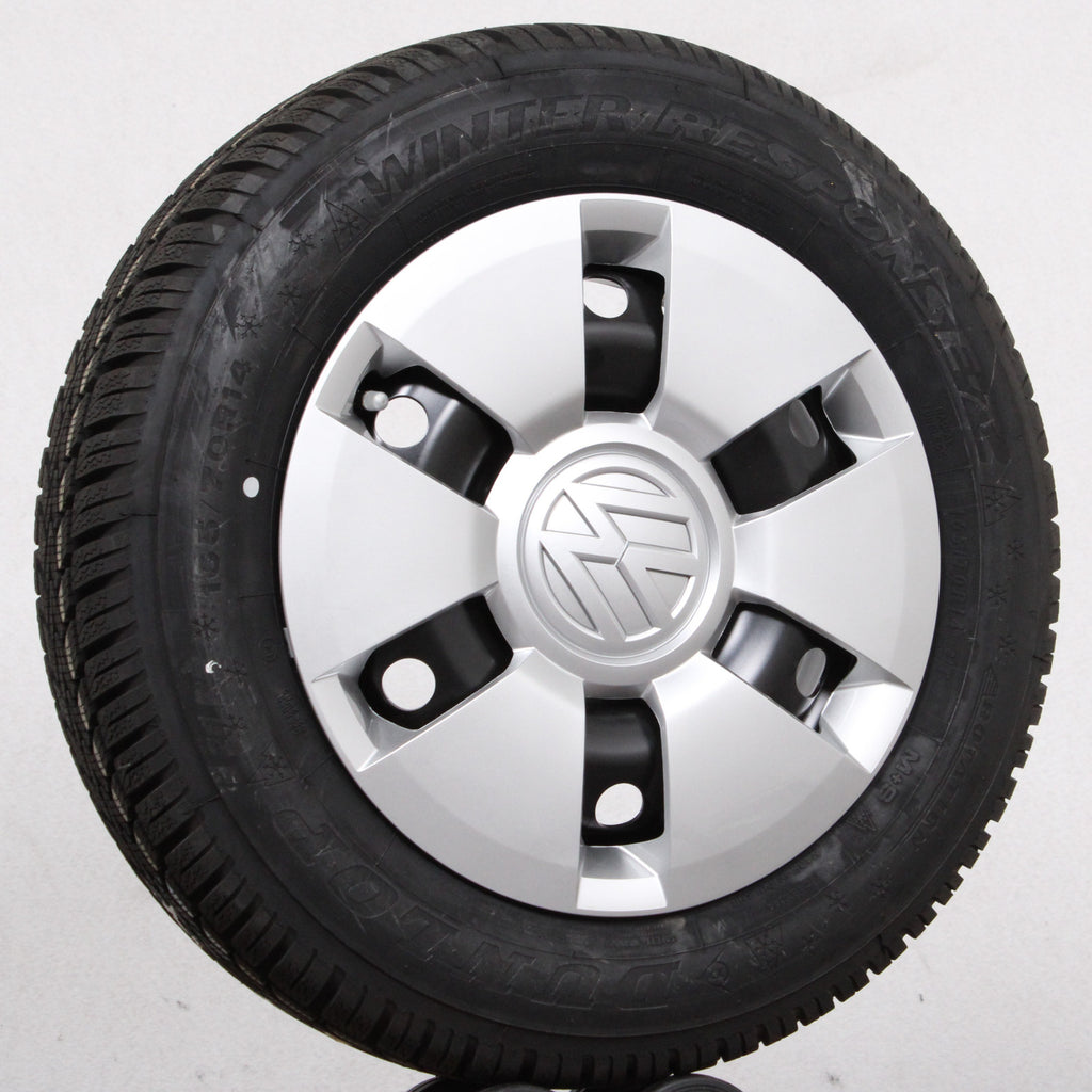 14 original VW UP 1S 1S0601027G Stahlfelgen Winterreifen (9dd12)