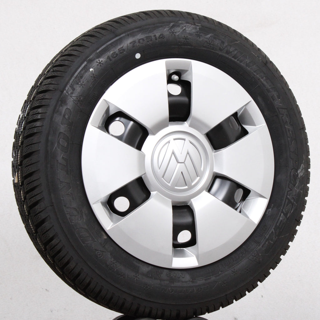 14 original VW UP 1S 1S0601027G Stahlfelgen Winterreifen (9dd12)