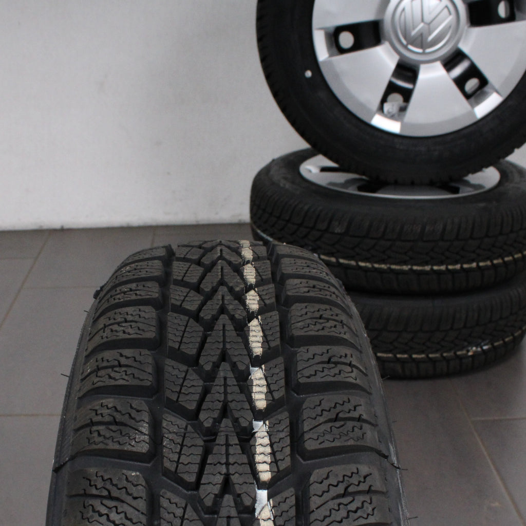 14 original VW UP 1S 1S0601027G Stahlfelgen Winterreifen (9dd12)