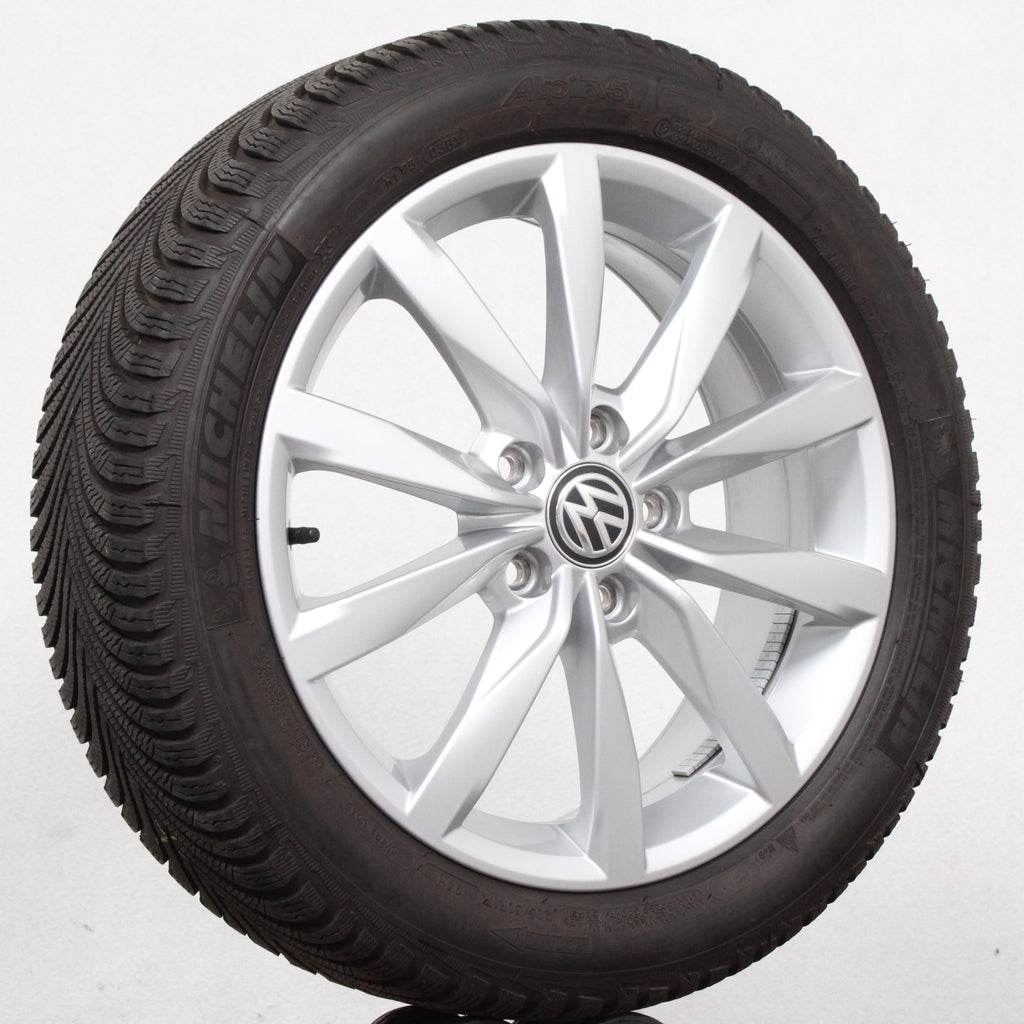 17 Zoll original VW Golf 7 VII 5G 5G0601025K Dijon  Alufelgen Winterreifen (72e4d)
