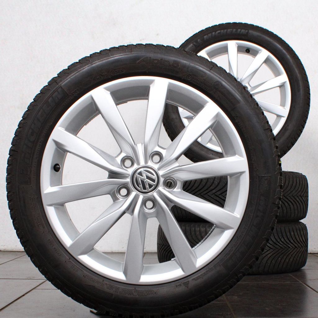 17 Zoll original VW Golf 7 VII 5G 5G0601025K Dijon  Alufelgen Winterreifen (72e4d)