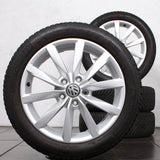 17 Zoll original VW Golf 7 VII 5G 5G0601025K Dijon  Alufelgen Winterreifen (72e4d)