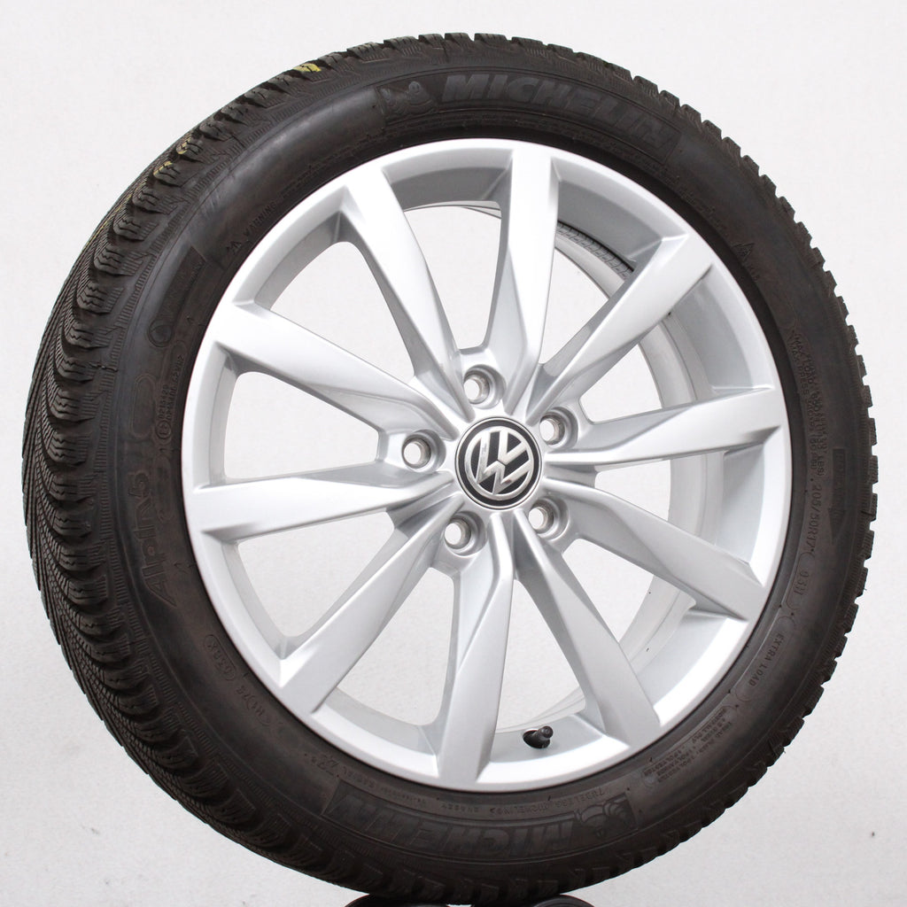 17 Zoll original VW Golf 7 VII 5G 5G0601025K Dijon  Alufelgen Winterreifen (72e4d)