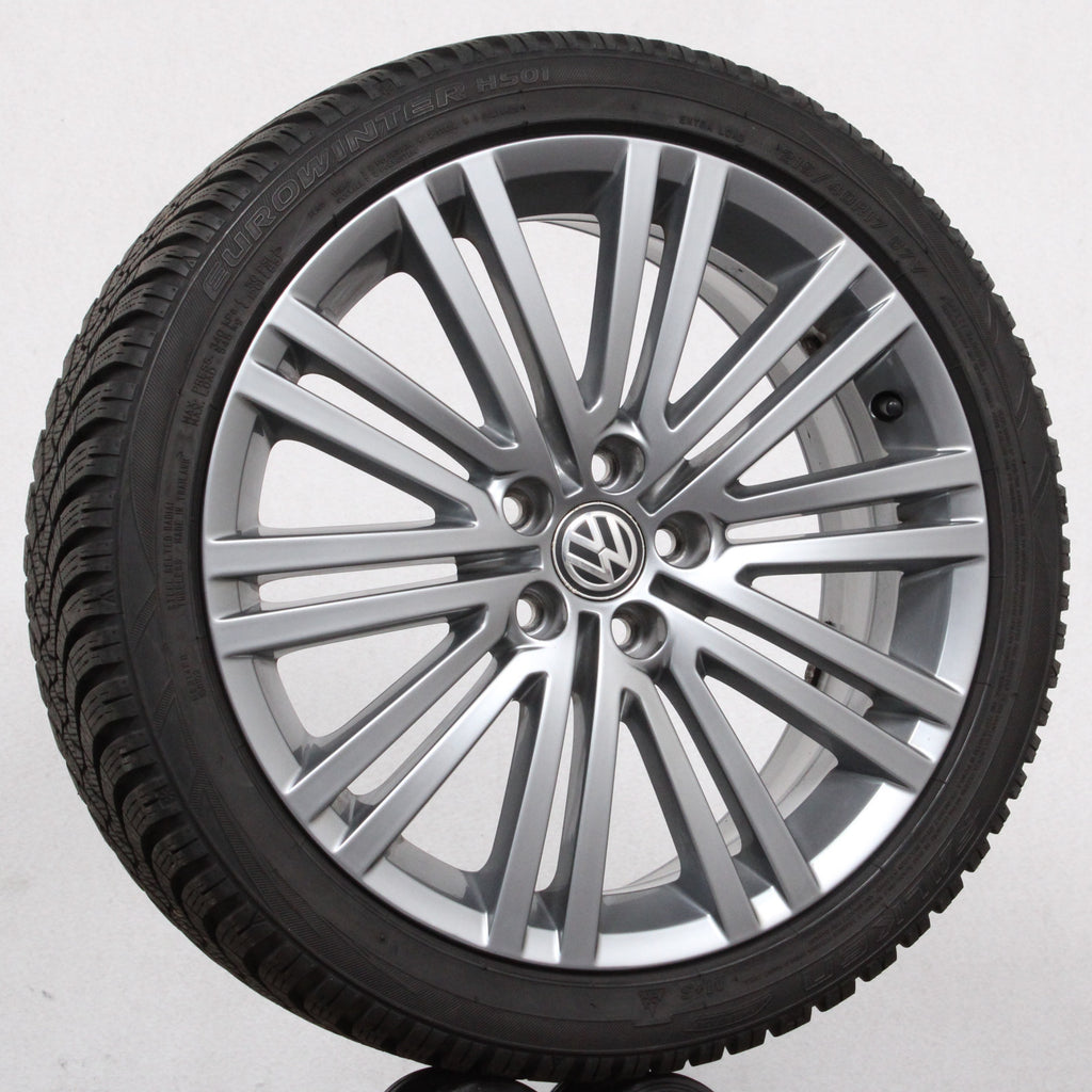 17 Zoll original VW Polo Mk5 6R 6C 6R0601025AE Alufelgen Winterreifen (199f1)