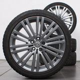 17 Zoll original VW Polo Mk5 6R 6C 6R0601025AE Alufelgen Winterreifen (199f1)