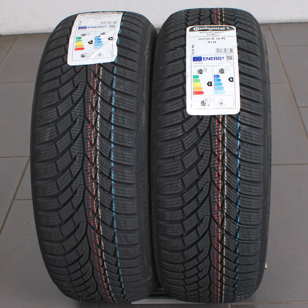 2 Stück Continental WinterContact TS 870 205 55 R16 94H XL M+S Winterreifen (64194)