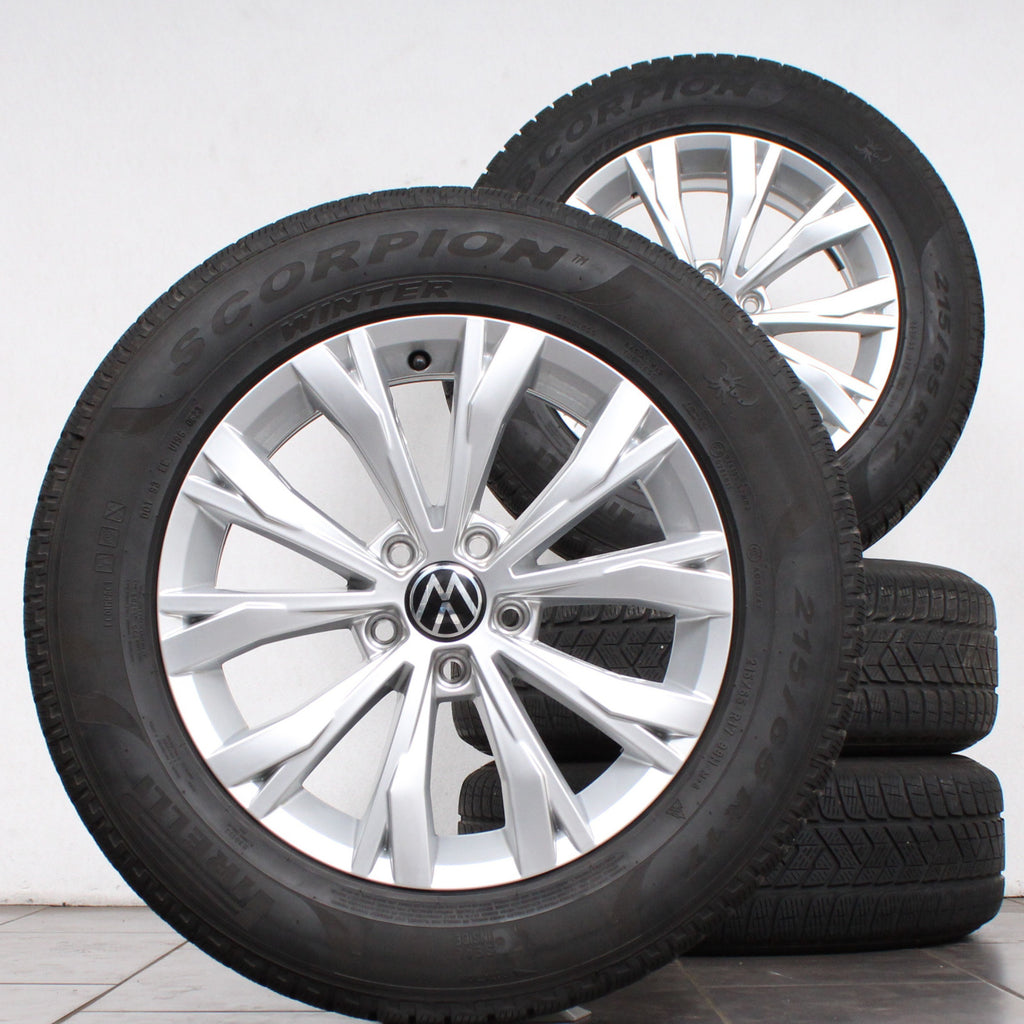 17 Zoll original VW Tiguan ll Allspace 5NA 5NA601025 Alufelgen Winterreifen (c6045)