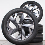 19 Zoll original Skoda Kodiaq II 57H601025A Alufelgen Sommerreifen (7d921)