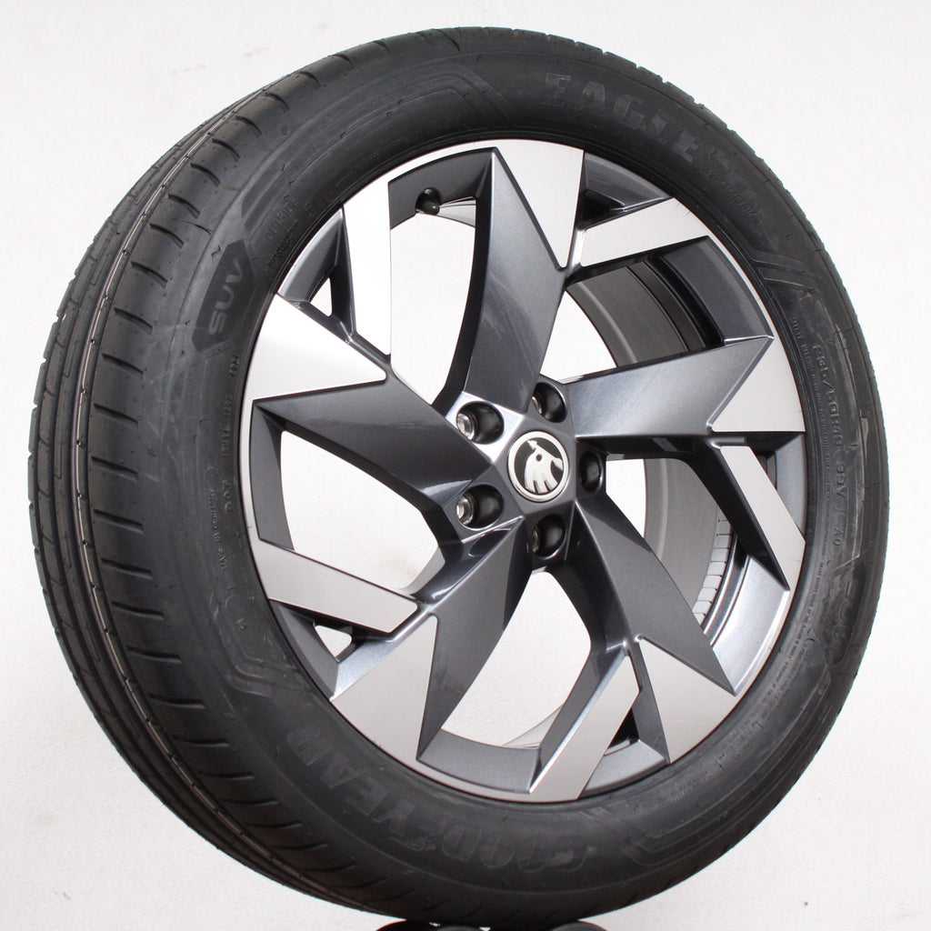 19 Zoll original Skoda Kodiaq II 57H601025A Alufelgen Sommerreifen (7d921)