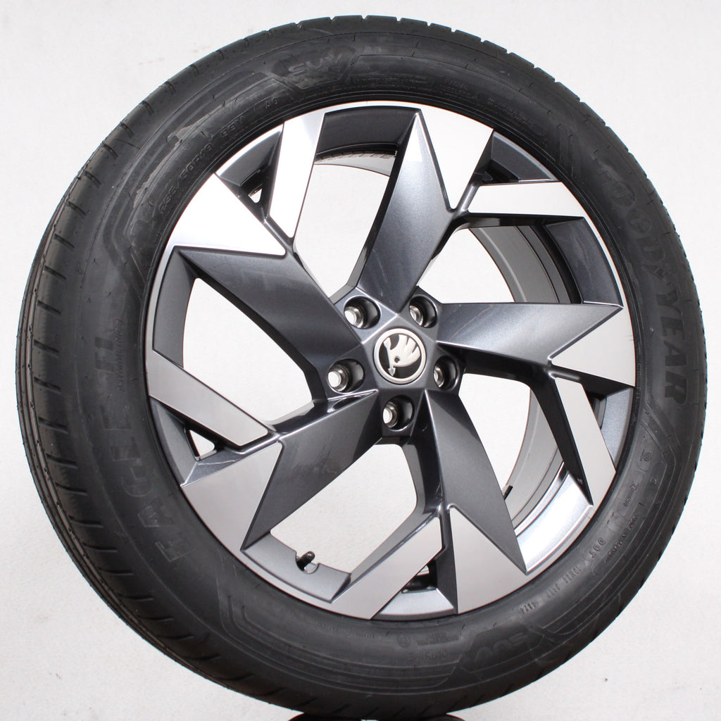 19 Zoll original Skoda Kodiaq II 57H601025A Alufelgen Sommerreifen (7d921)
