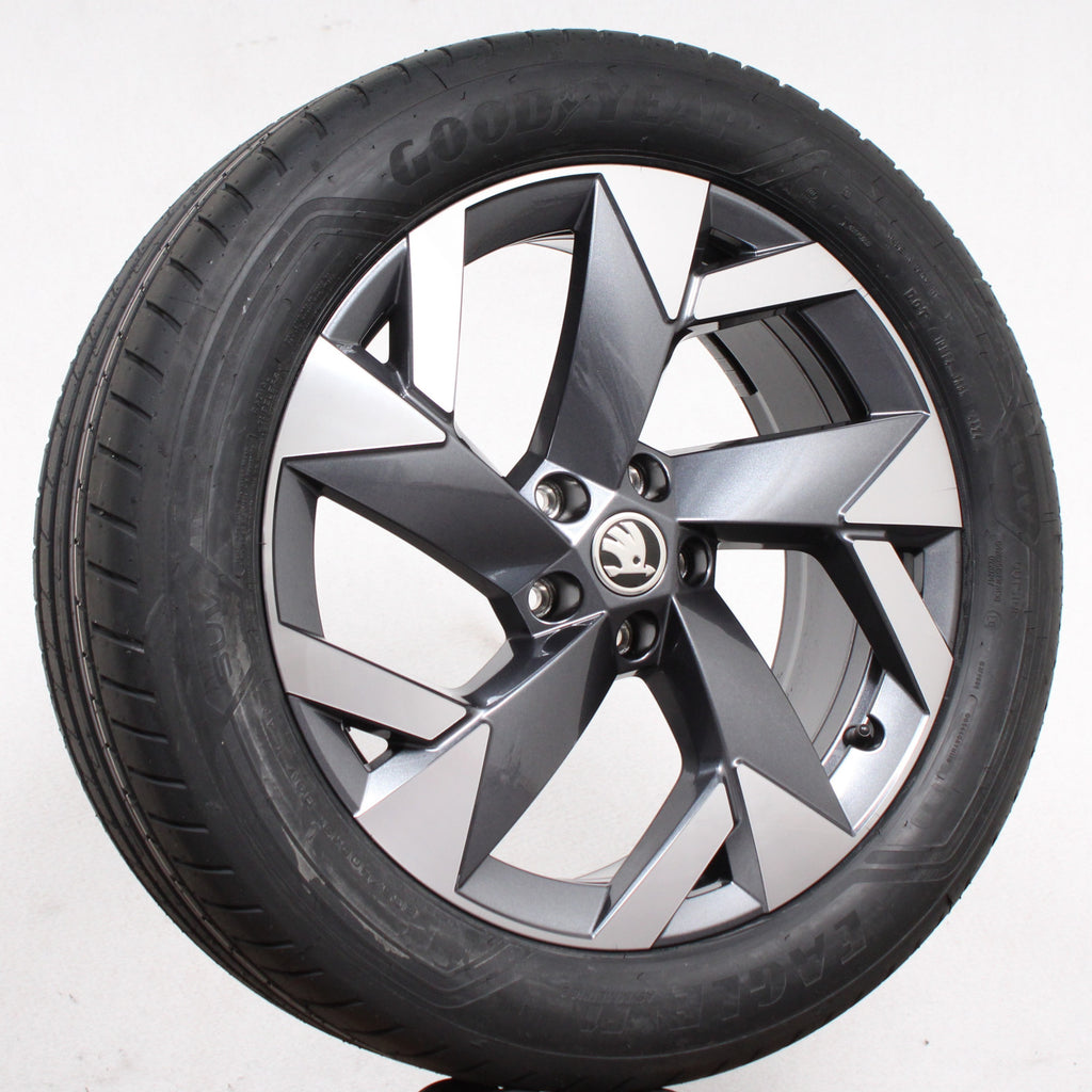 19 Zoll original Skoda Kodiaq II 57H601025A Alufelgen Sommerreifen (7d921)