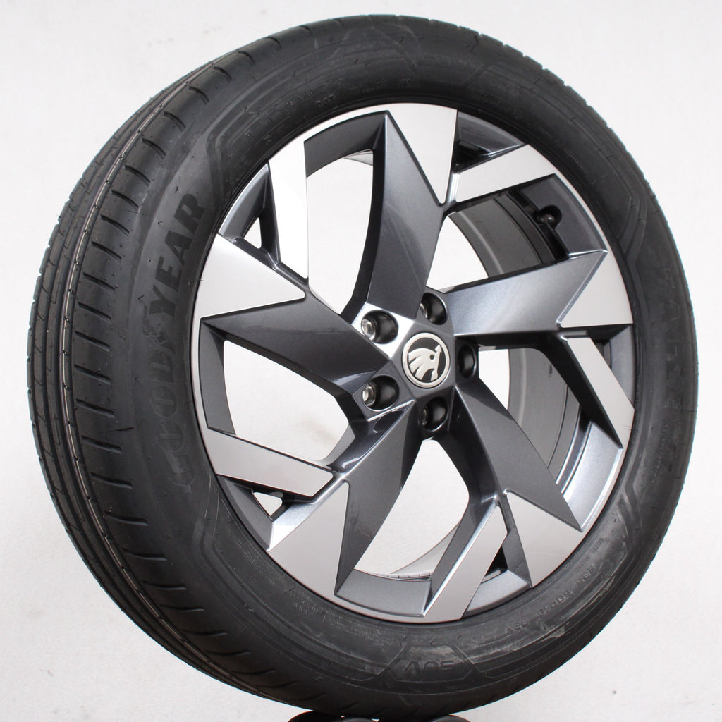 19 Zoll original Skoda Kodiaq II 57H601025A Alufelgen Sommerreifen (7d921)