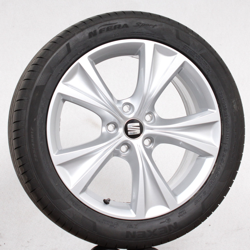 17 zoll original Seat Leon Mk4 KL 5FA601025C Alufelgen Sommerreifen (7f749)