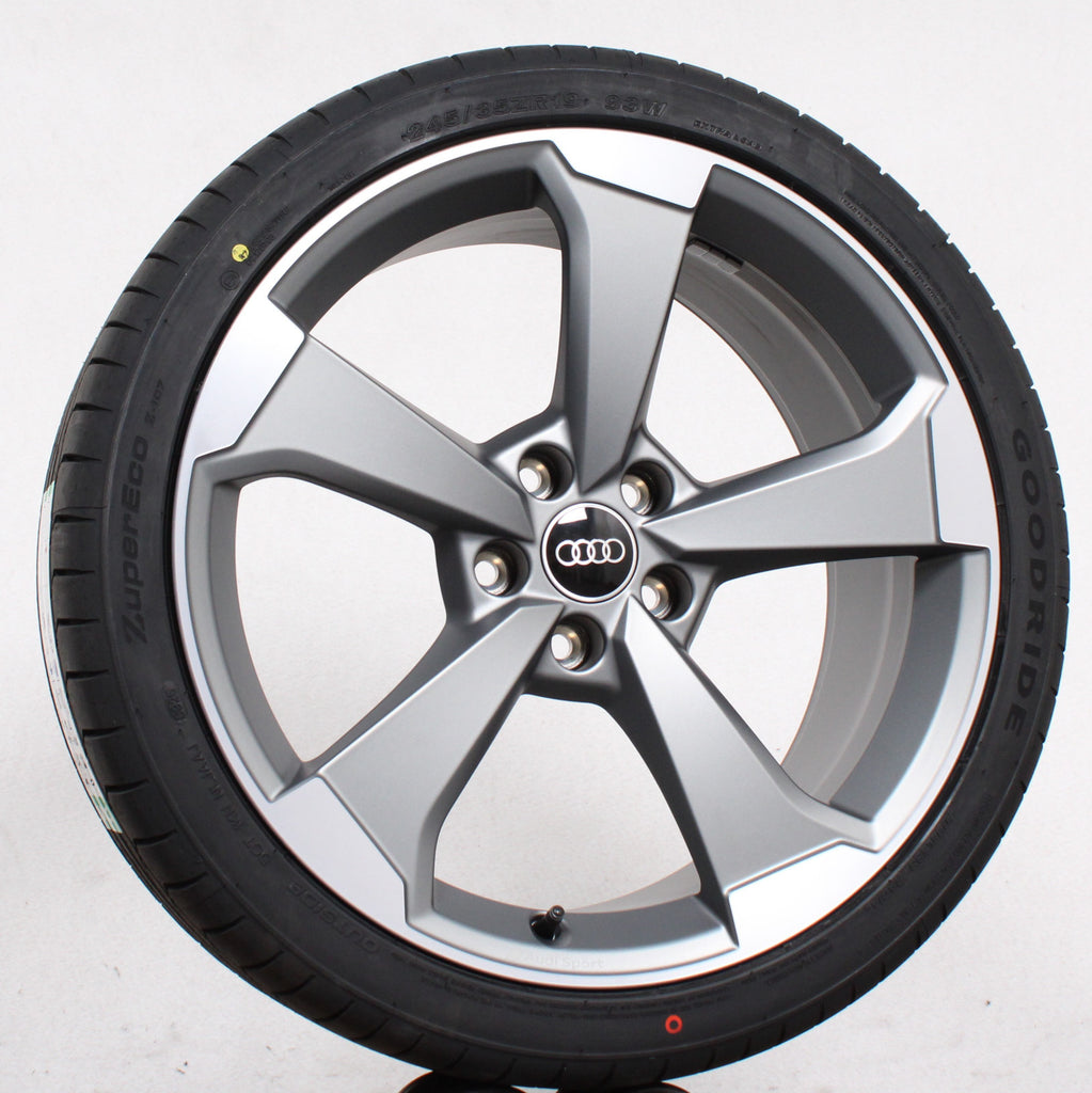 19 Zoll original Audi A4 S4 8W B9 8W0601025CG Rotor Alufelgen Sommerreifen (bb7b9)