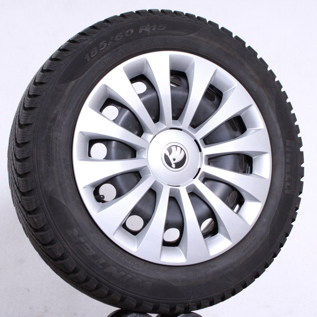15 Zoll original VW Polo Skoda Skoda Fabia 6C0601027G Stahlfelgen Winterreifen (146f5)