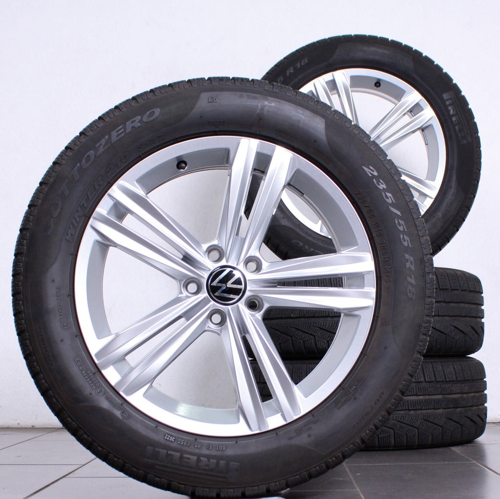 18 Zoll original VW Tiguan ll Allspace 5NA601025AQ Alufelgen Winterreifen (42449)
