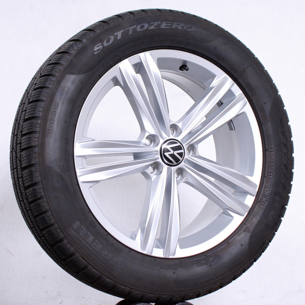 18 Zoll original VW Tiguan ll Allspace 5NA601025AQ Alufelgen Winterreifen (42449)
