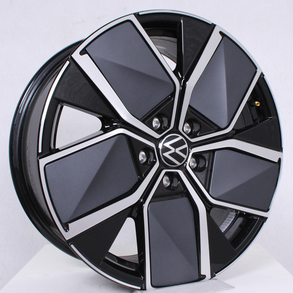 18 Zoll original VW Golf 8 VIII 5H 5H0601025AR Leeds Alufelgen (dc412)